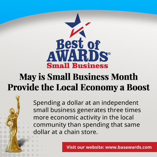 Celebrate Small. Shop Local. May is Small Business Month.
